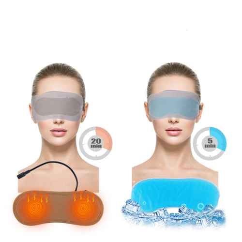 Heated Eye Mask Cold & Warm Eye Compress Aroma Therapy Dry Eyes Dark